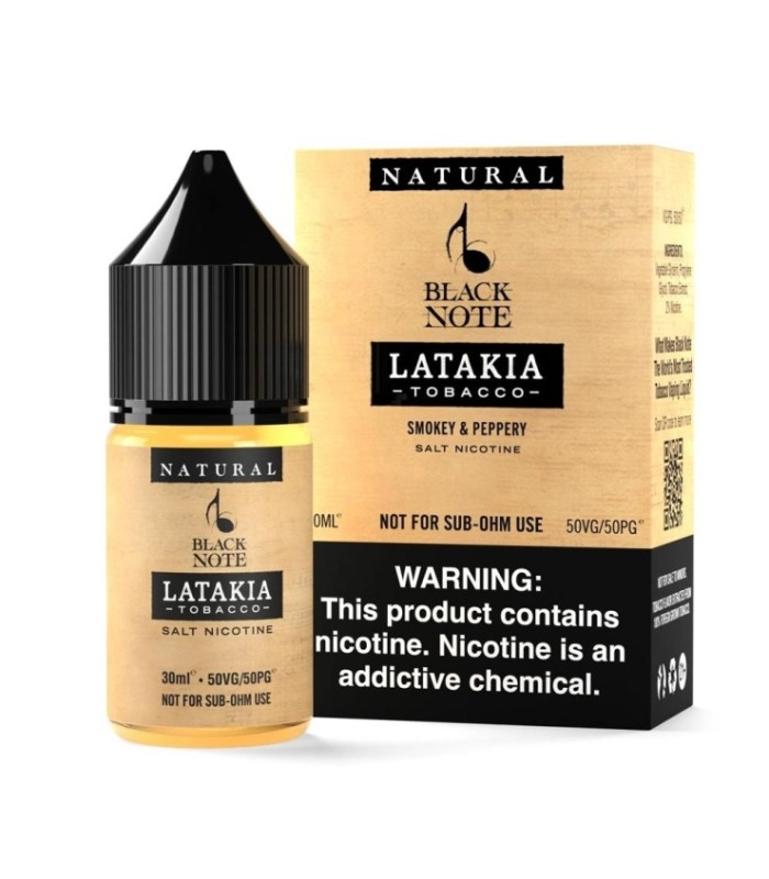 Black Note Latakia Tobacco Salt